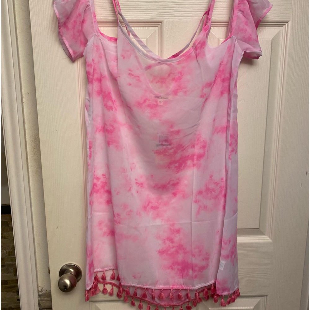 NWT large swimsuit cover up in pink